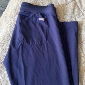 WMN size M NAVY BLUE FIG SCRUB BOTTOMS , worn 1x
